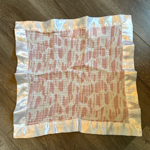 Aden and Anais Pink and White Square and Bunny Security Blankets (3 total) - Picture 2 of 5